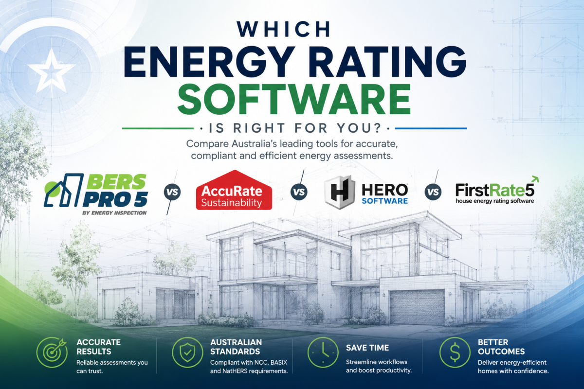 NatHERS Energy Rating Software Compared: AccuRate, FirstRate5, BERS Pro and HERO